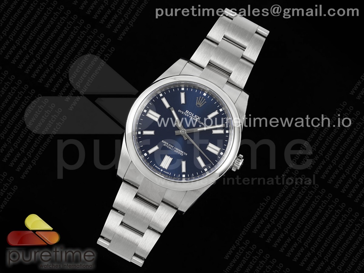 클린공장 롤렉스 오이스터퍼페츄얼 블루 41미리 Oyster Perpetual 124300 41mm Clean 11 Best Edition 904L Steel Blue Dial VR3230