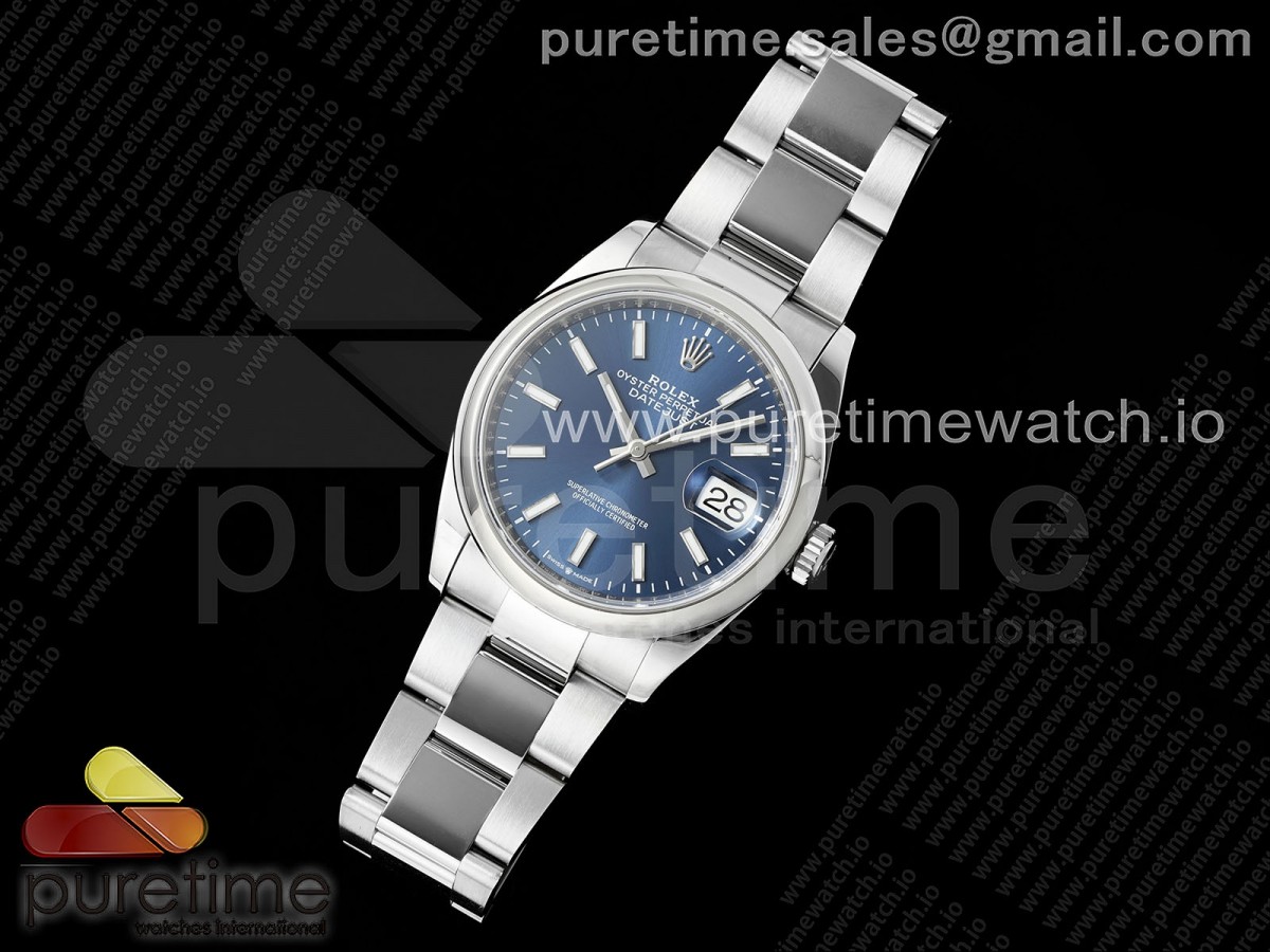 VS공장 롤렉스 데이저스트 36미리 블루 오이스터 돔베젤 DateJust 36 SS 126200 VSF 11 Best Edition 904L Steel Blue Dial on Oyster Bracelet VS3235