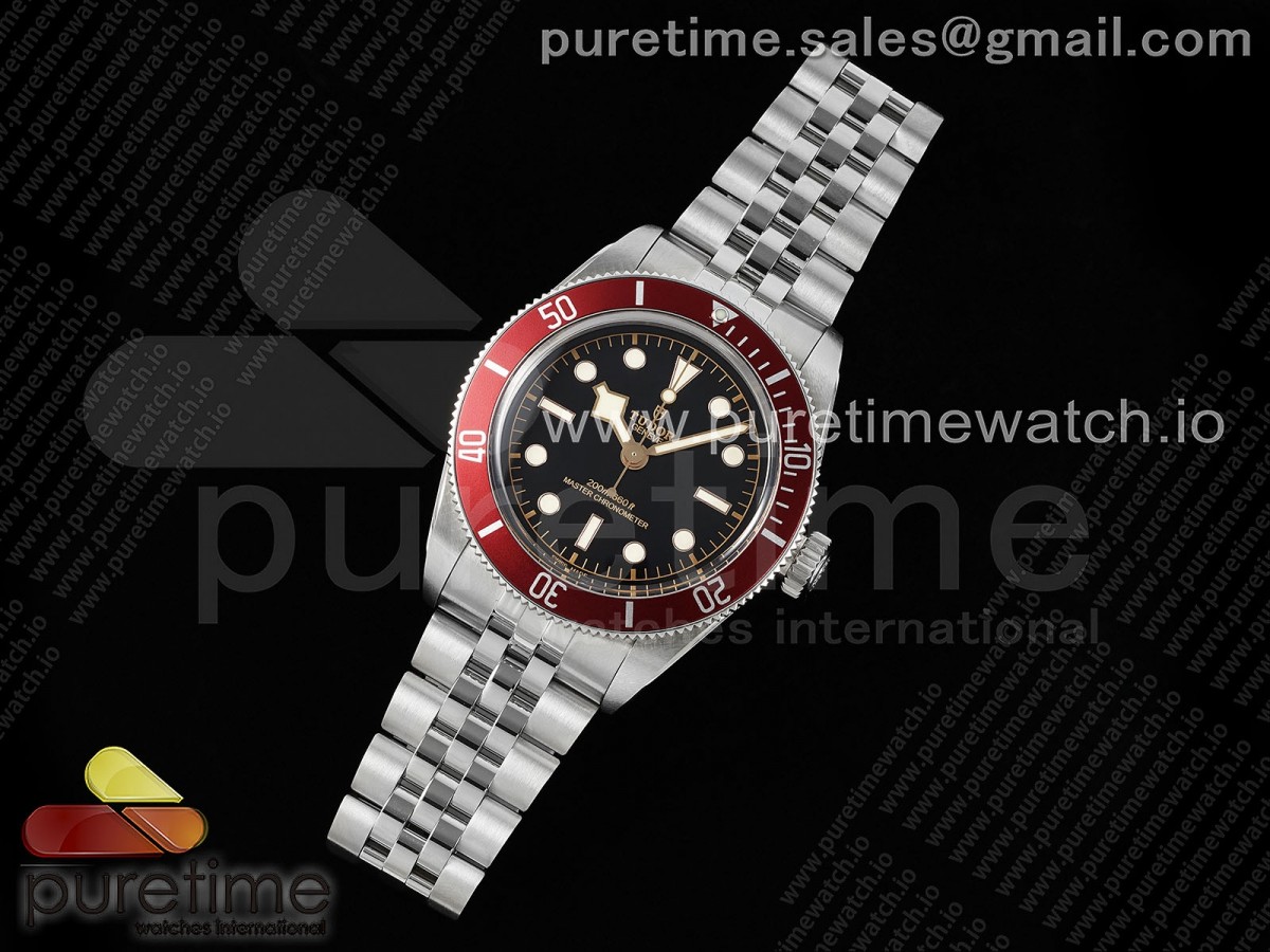 ZF공장 튜더 블랙베이 버건디 쥬빌레 밴드 Heritage Black Bay Red Bezel ZF 11 Best Edition on SS Jubilee Bracelet A2824