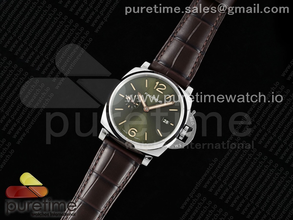 VS공장 파네라이 라디오미르 PAM1329 Luminor Due 42mm VSF 11 Best Edition Green Dial on Brown Leather Strap P900