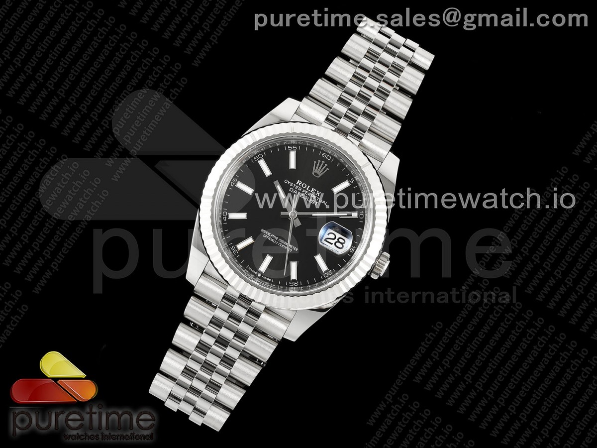 C플러스공장 롤렉스 데이저스트 41미리 DateJust 41 126334 C+F 11 Best Edition 904L Steel Black Dial on SS Jubilee Bracelet VR3235