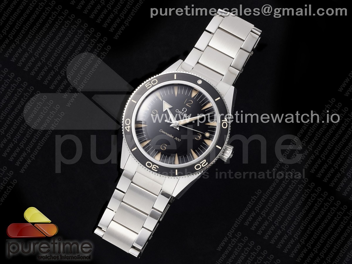 VS공장 오메가 씨마스터 300 헤리티지 8912무브먼트 Seamaster 300 Heritage VSF 11 Best Edition Black Dial on SS Bracelet A8912 Super Clone
