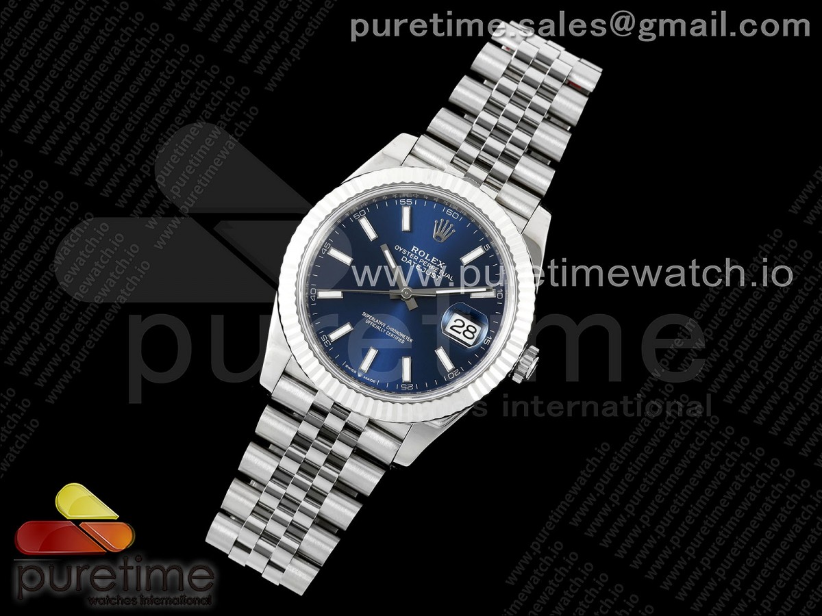 VS공장 롤렉스 데이저스트 블루 41미리 플루티드 쥬빌레 DateJust 41 126334 904L SS VSF 11 Best Edition Blue Dial on Jubilee Bracelet VS3235