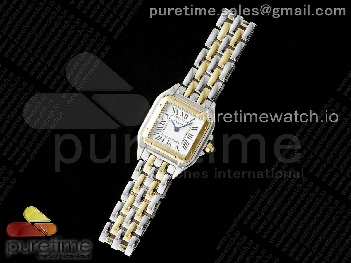 AF공장 까르띠에 팬더 22미리 Panthère Ladies 22mm SSYG AF 11 Best Edition White Dial on SSYG Bracelet Ronda Quartz