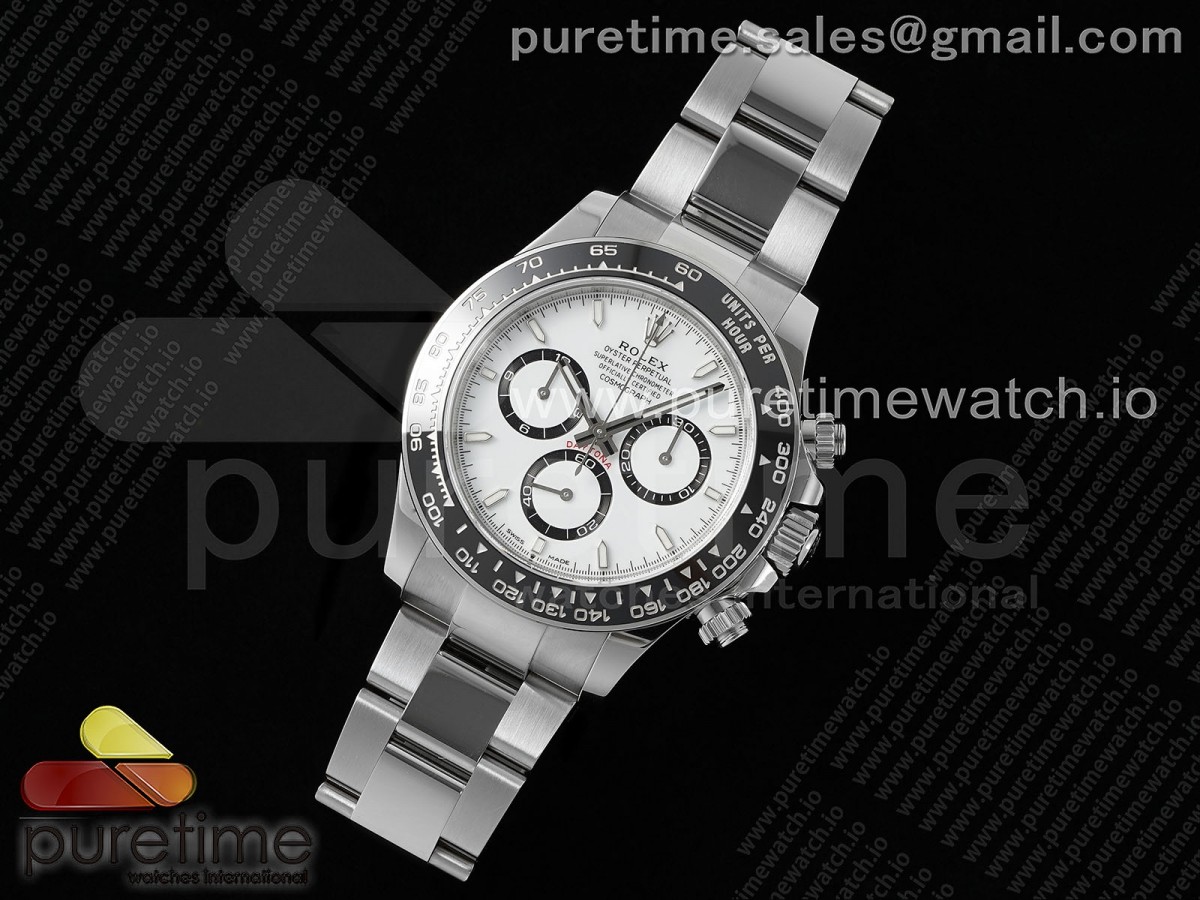 SB공장(VS) 롤렉스 데이토나 신형 흰판 Daytona 126500 SBF 11 Best Edition 904L Steel White Dial on SS Braclet A4131 Mod