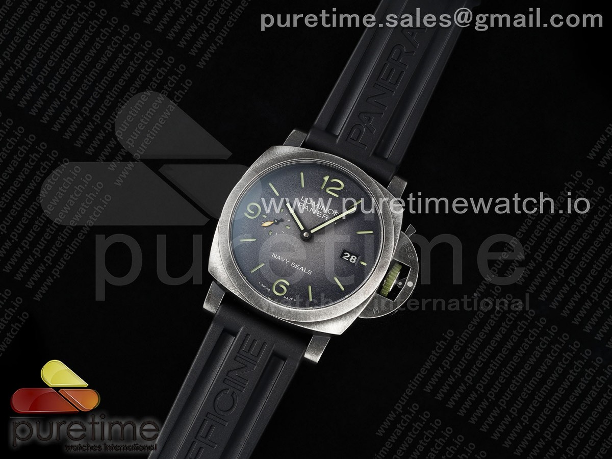 VS공장 파네라이 PAM1412 Navy SEALs VSF 1:1 Best Edition Iron Gray Dial on Rubber Strap P.9010 Clone