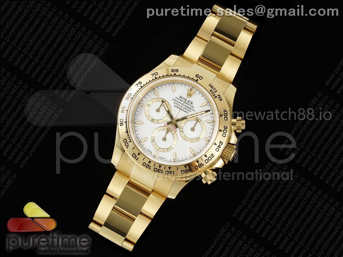 QF공장 롤렉스 데이토나 텅스텐 중량UP (정품무게 재현) Daytona 126508 QF 11 Best Edition White Dial on YG Braclet SH4131 V6 (Gain Weight)