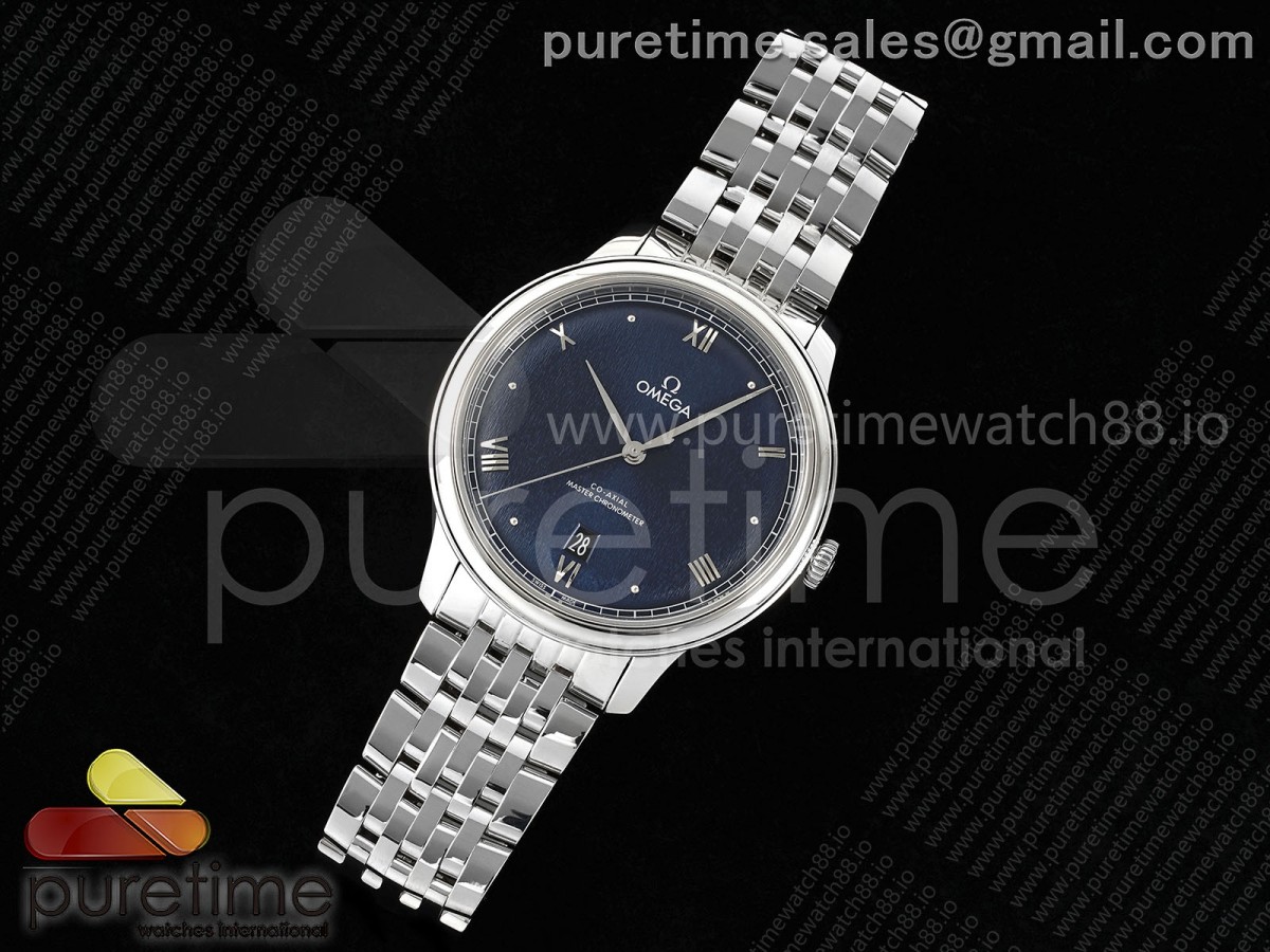 VS공장 오메가 드빌 프레스티지 블루다이얼 DE VILLE DATE SS VSF 11 BEST EDITION BLUE DIAL ON SS BRACELET A8800