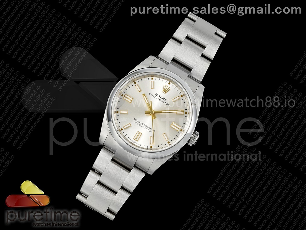 vs공장 롤렉스 오이스터 퍼페츄얼 36미리 실버다이얼 스틸브레이슬릿Oyster Perpetual 126000 36mm VSF 11 Best Edition 904L Steel Silver Dial VS3230 V2