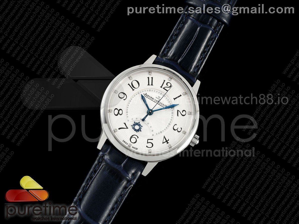 APS공장 예거 랑데뷰 나이트&데이Rendez-Vous Night & Day SS APSF 11 Best Edition White Dial on Blue Leather Strap SA898