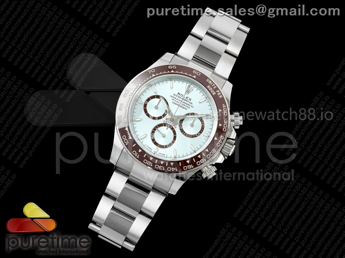 VS공장 롤렉스 데이토나 텅스텐 몸통 스틸 브레이슬릿 아이스 최신형 Daytona 126506 VSF 11 Best Edition 904L Steel Ice Blue Dial on SS Braclet VS4131 V2 (Weighted)