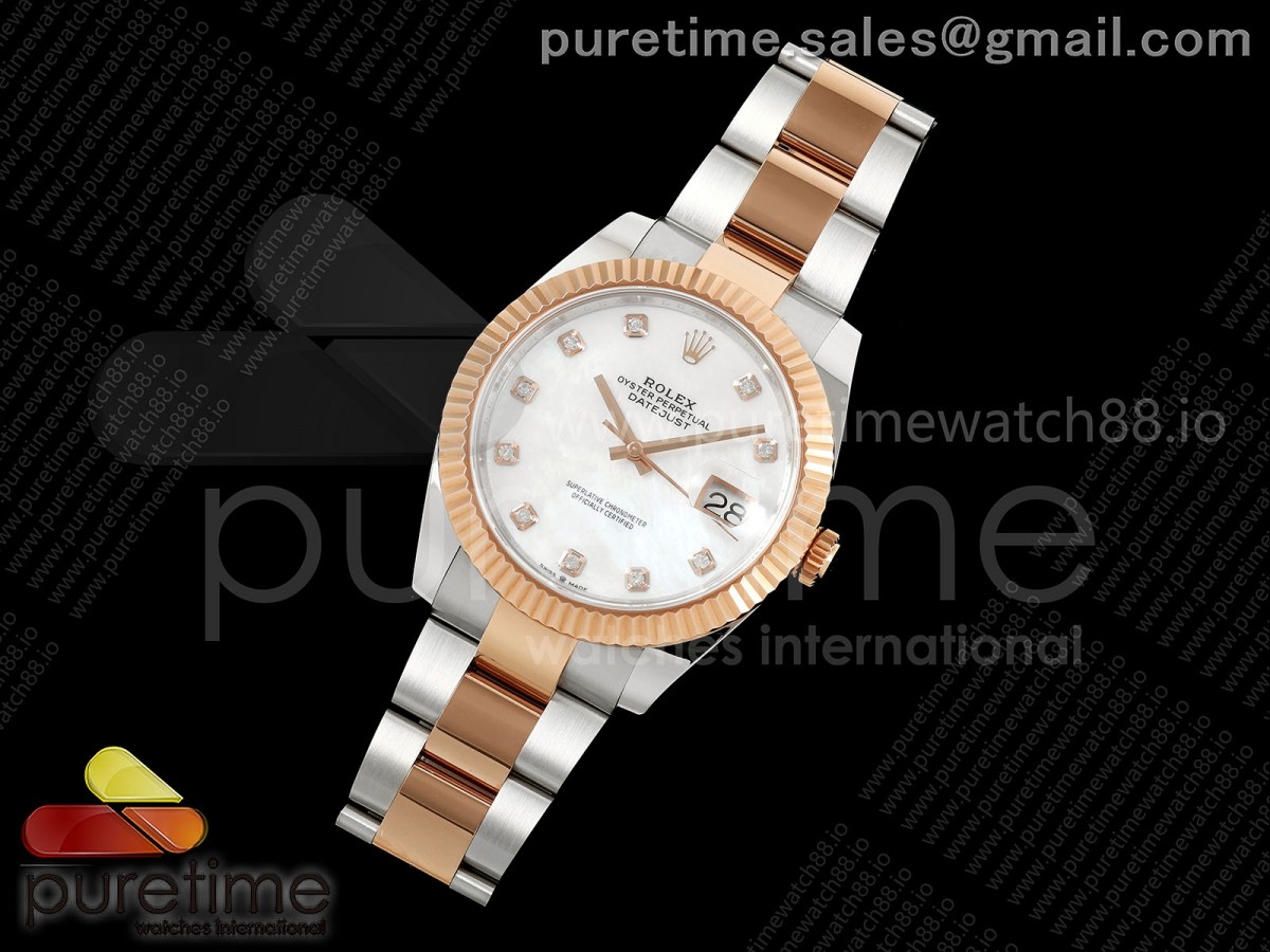AR공장 텅스텐버전 DateJust 41 126331 SSRG ARF 11 Best Edition 904L Steel White MOP Dial on SSRG Oyster Bracelet SH3235 (Weighted)