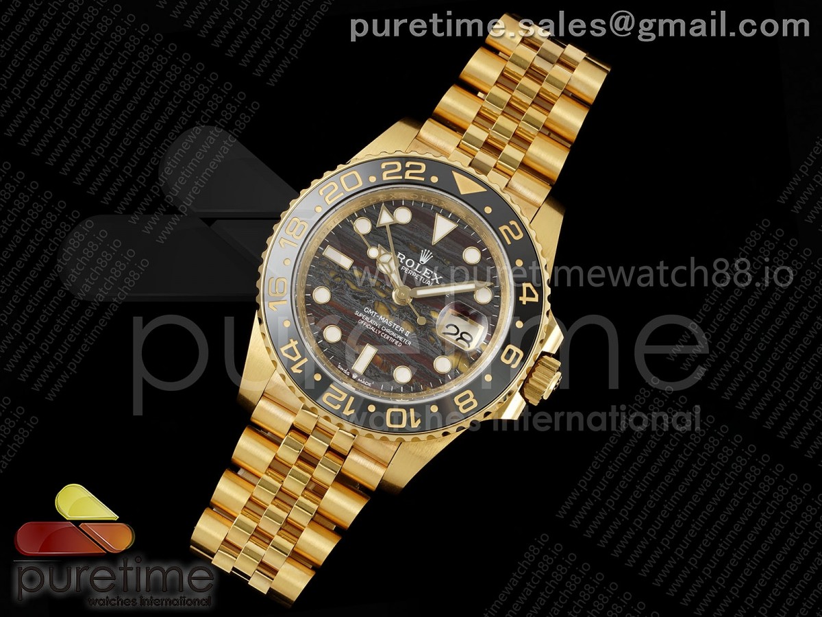AR공장 롤렉스 GMT Master II 126718 GRNR ARF Best Edition Tiger Iron Dial on YG Jubilee Bracelet VR3285 CHS