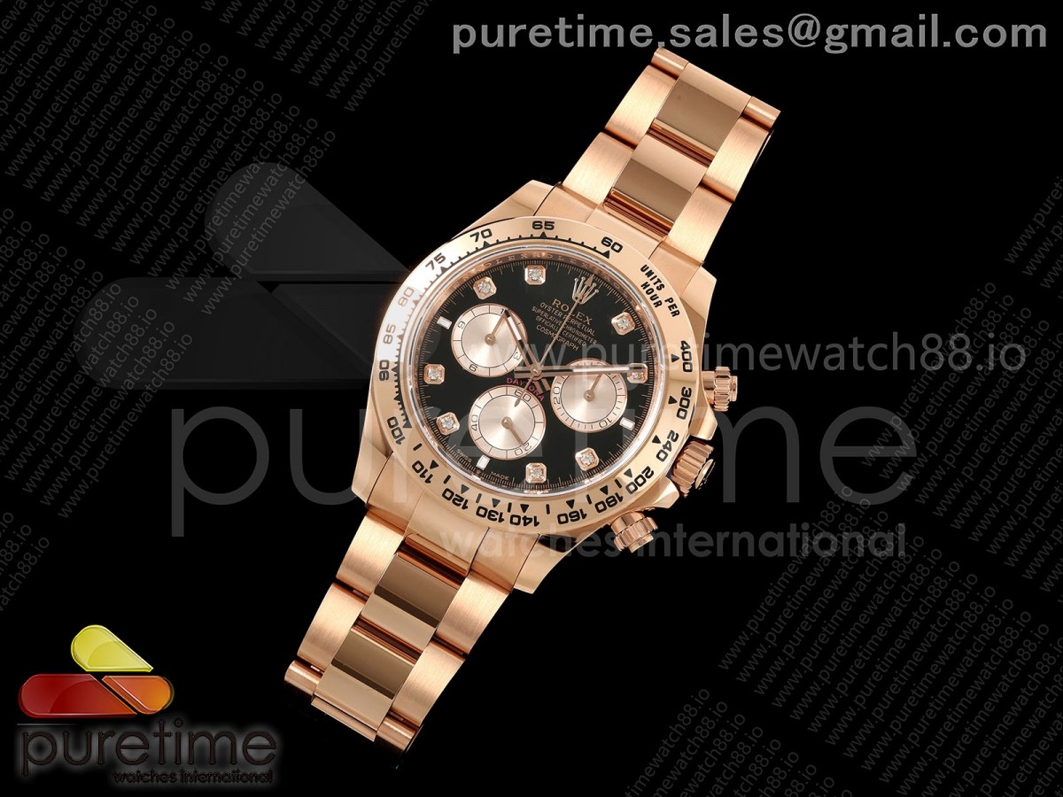 THB공장 Daytona 126505 THBF 11 Best Edition BlackRG Diamonds Dial on RG Bracelet SH4131