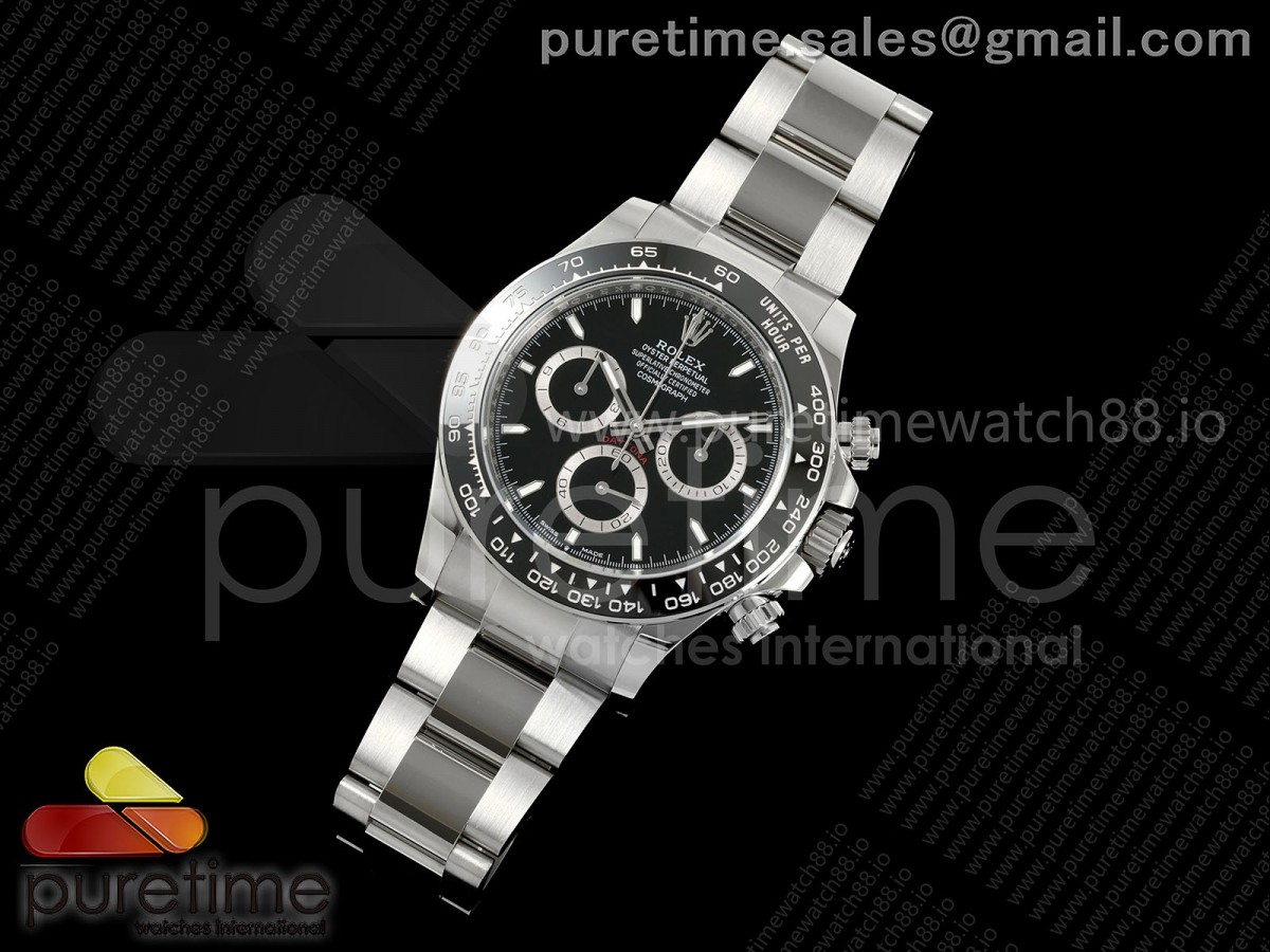 THB공장 Daytona 126500 THBF 11 Best Edition 904L Steel Black Dial on SS Bracelet SH4131