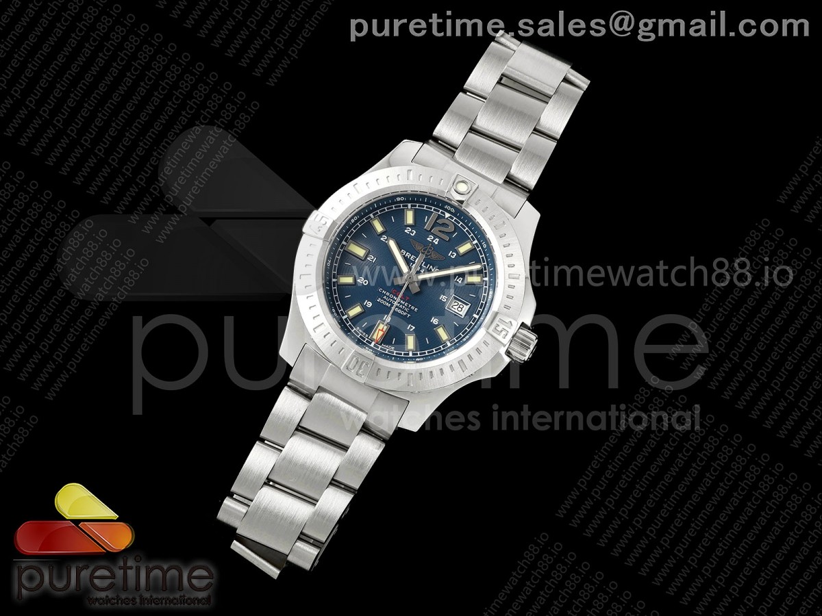 TF공장 콜트 44미리 COLT AUTOMATIC 44MM SS TF 11 BEST EDITION BLUE DIAL ON SS BRACELET A2824 V2