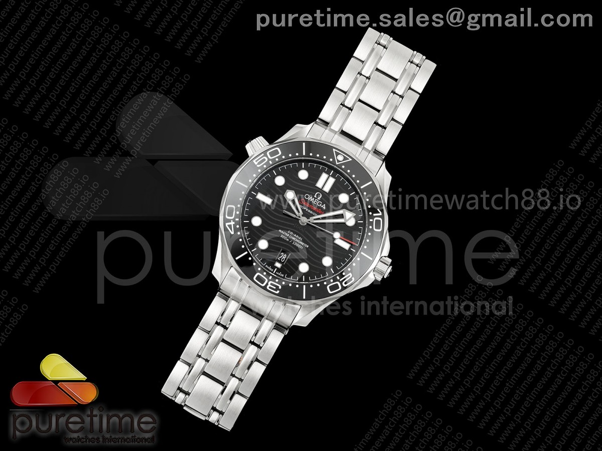 VS공장 오메가 씨마스터 다이버 300M 블랙 슈퍼클론VS8800  Seamaster Diver 300M VSF 11 Best Edition Black Ceramic Black Dial on SS Bracelet VS8800