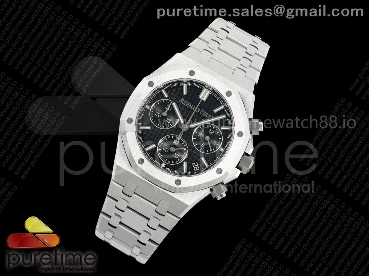 DD공장 오데마피게 26240 로얄오크 크로노 블랙 스틸 Royal Oak Chrono 26240 SS DDF 11 Best Edition Black Dial on SS Bracelet DD4401 Super Clone