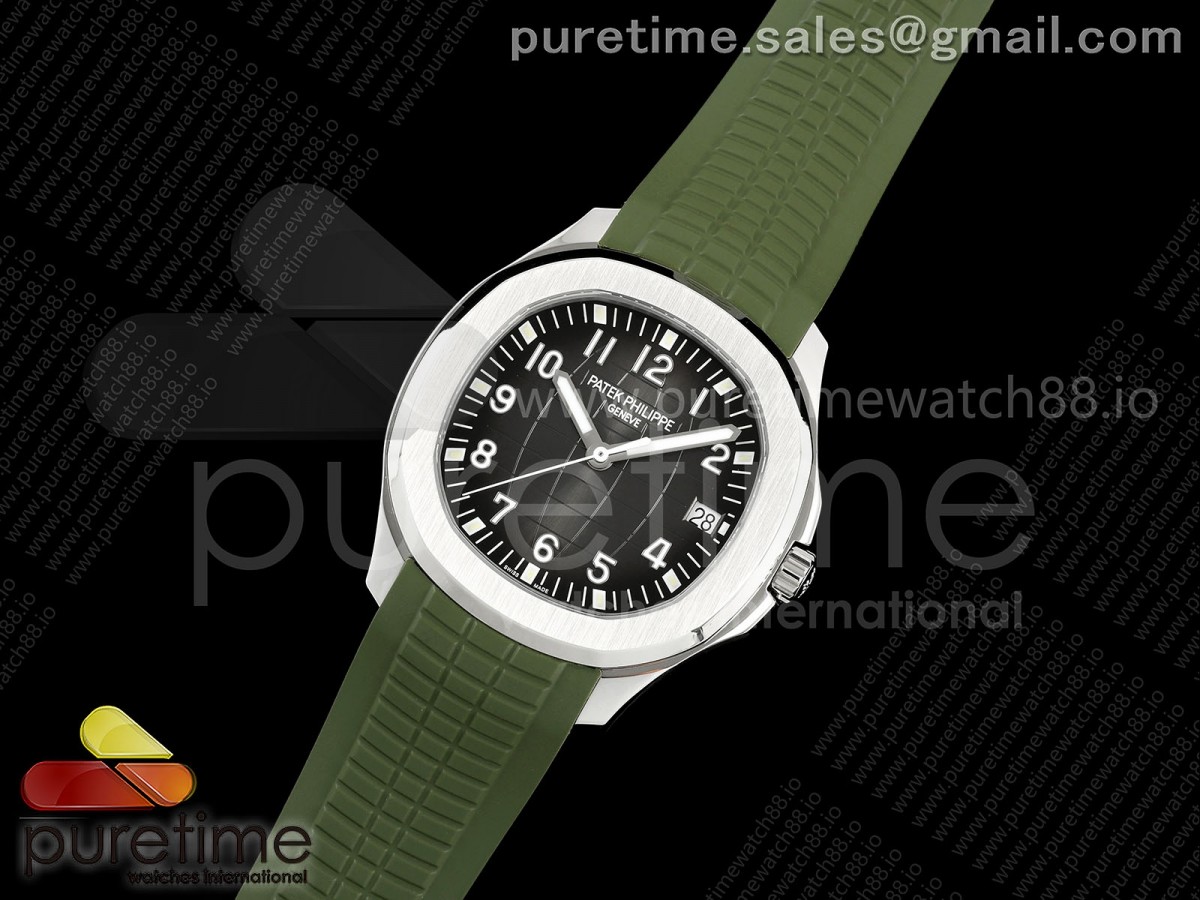 DD공장 아쿠아넛 5167 단동324 슈퍼클론 무브먼트 Aquanaut 5167 SS DDF 11 Best Edition Gray Dial on Green Rubber Strap DD324 Super Clone
