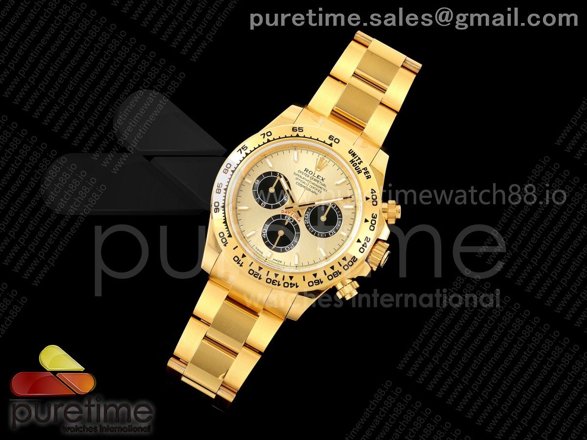 VS공장 롤렉스 데이토나 텅스텐 v2 최신 Daytona 126508 VSF 11 Best Edition 904L Steel YGBlack Dial on YG Braclet VS4131 V2 (Weighted)