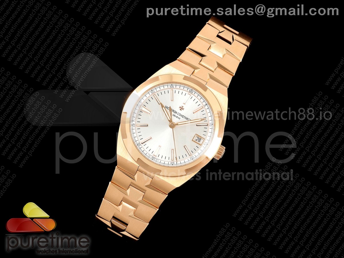 ZF공장 바쉐론 콘스탄틴 오버시즈 4500V 로즈골드 실버 Overseas 4500V RG ZF 11 Best Edition Silver Dial on RG Bracelet A5100